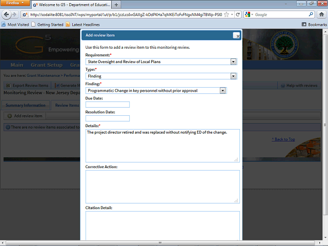 Screen image of this step