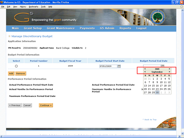 Screen image of this step