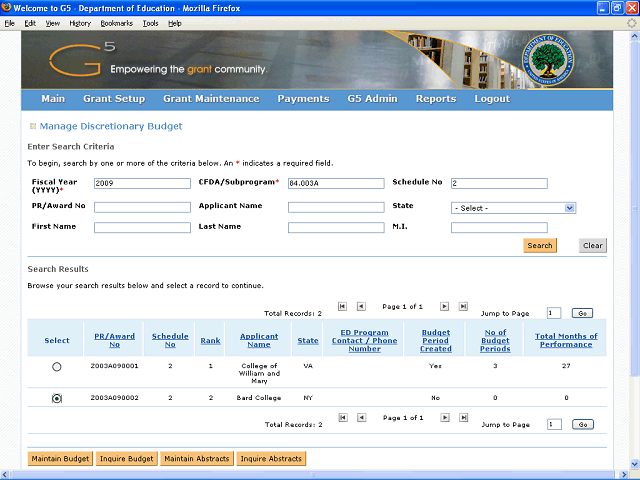 Screen image of this step