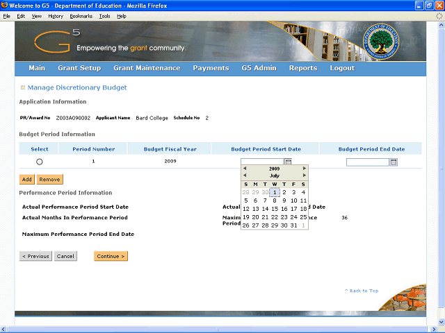 Screen image of this step