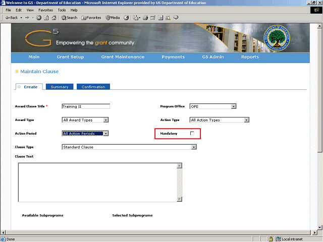 Screen image of this step