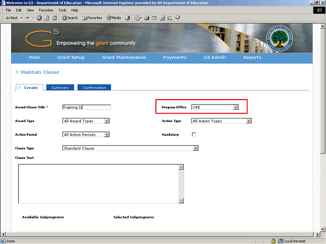 Screen image of this step