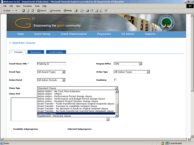 Screen image of this step