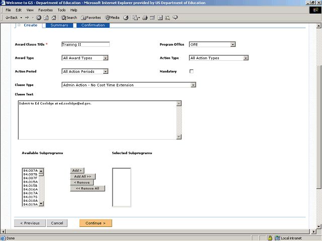 Screen image of this step