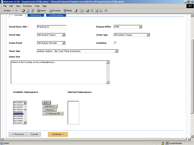 Screen image of this step
