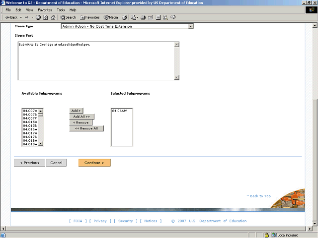 Screen image of this step