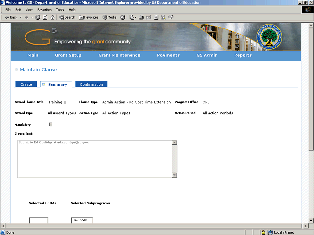 Screen image of this step