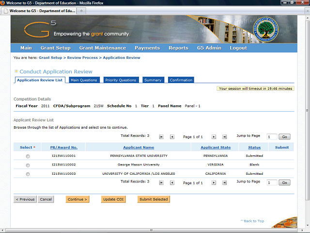 Screen image of this step