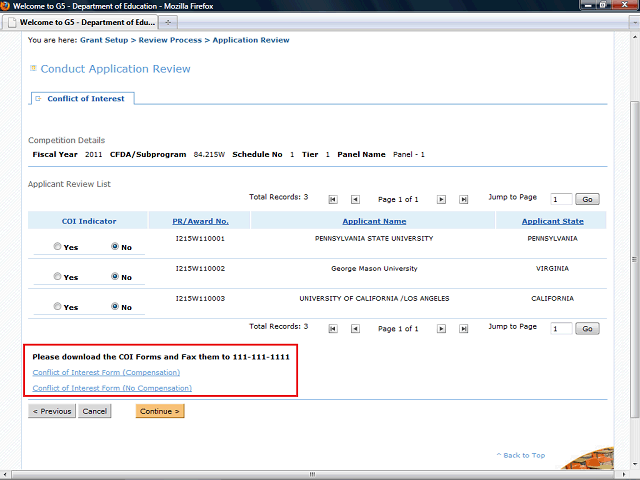 Screen image of this step