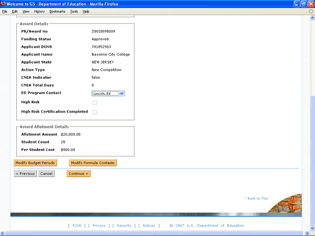 Screen image of this step
