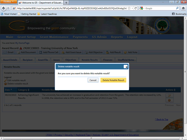 Screen image of this step