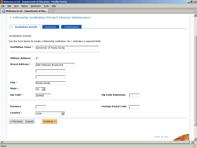 Screen image of this step