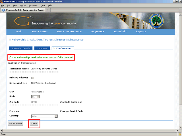 Screen image of this step