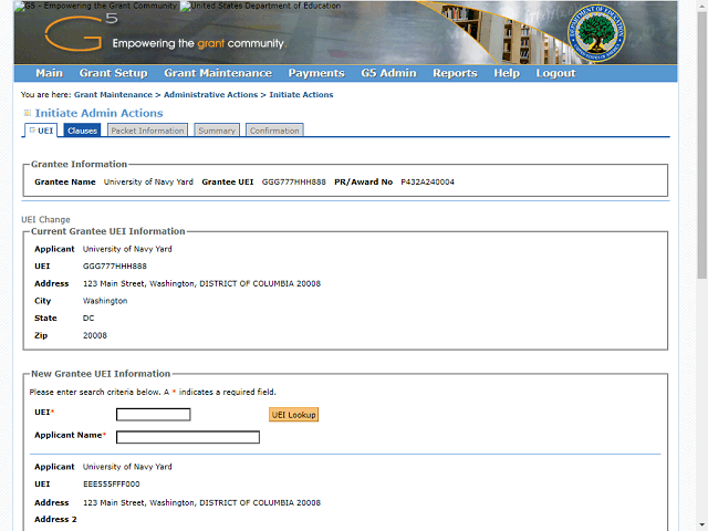Screen image of this step