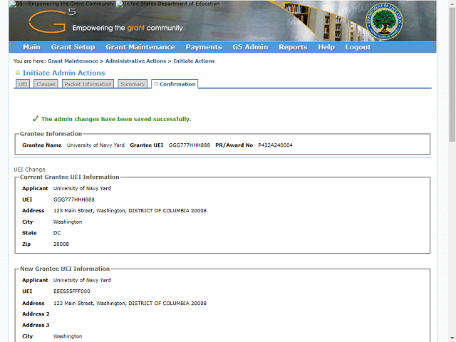 Screen image of this step