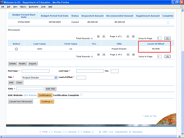 Screen image of this step