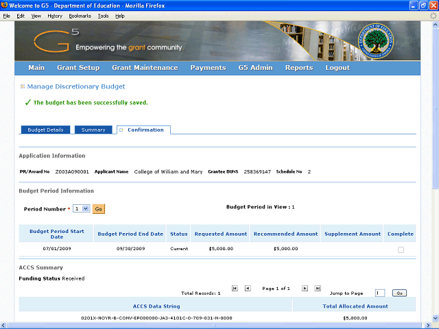 Screen image of this step