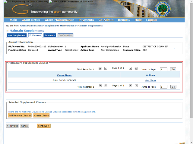 Screen image of this step