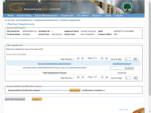 Screen image of this step