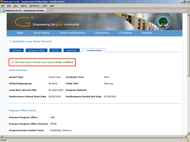 Screen image of this step