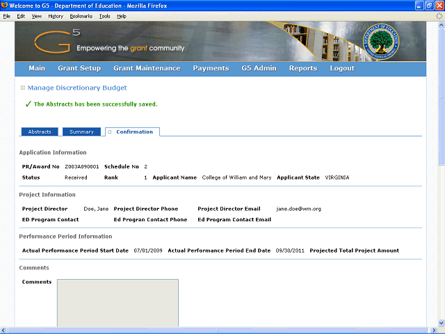 Screen image of this step