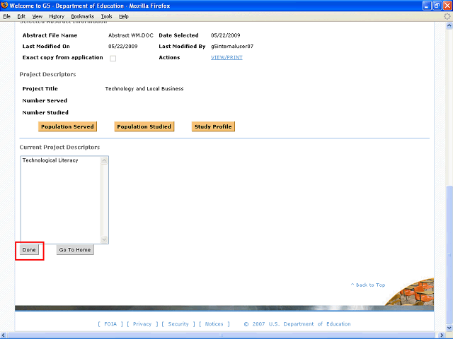 Screen image of this step