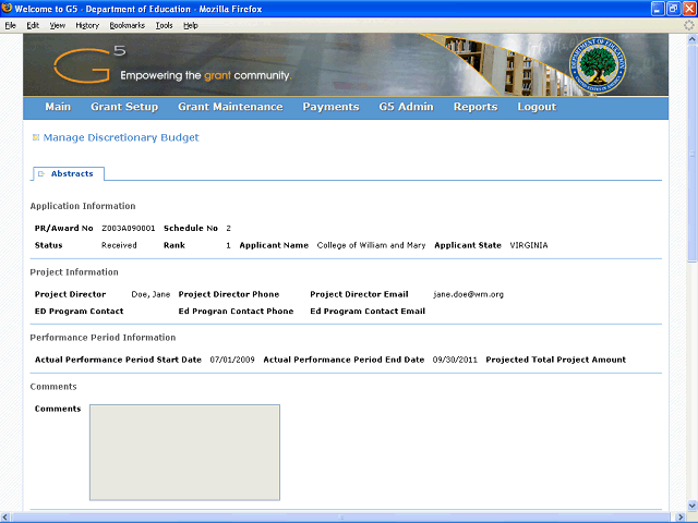 Screen image of this step
