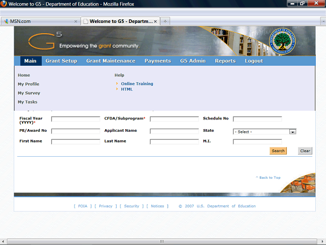 Screen image of this step