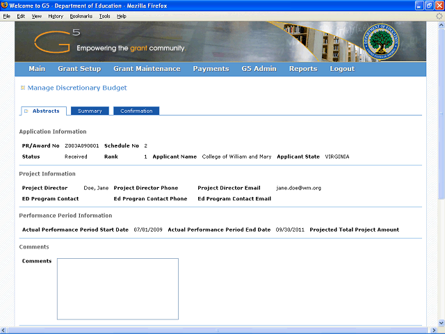 Screen image of this step