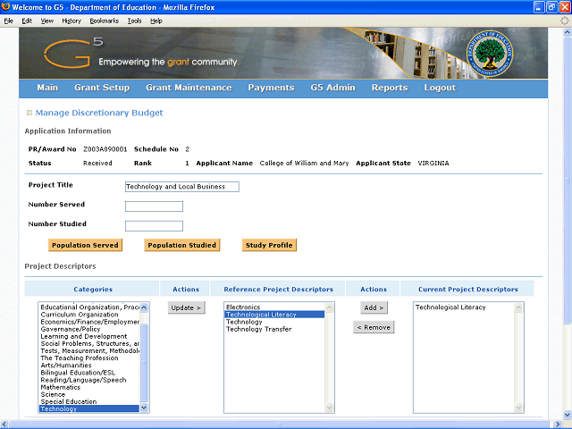 Screen image of this step
