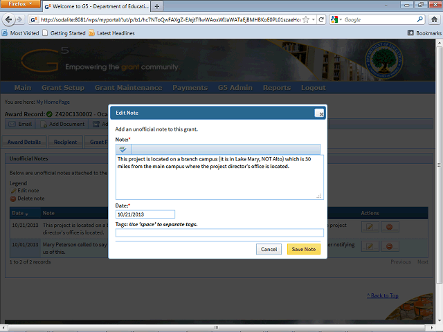 Screen image of this step