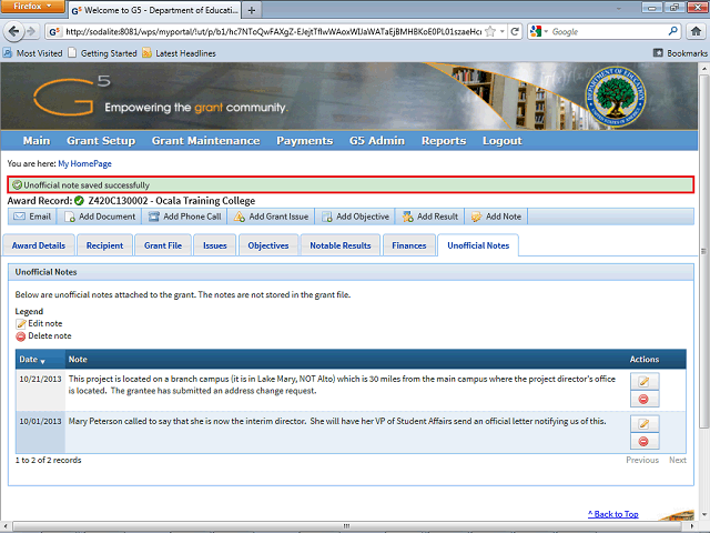 Screen image of this step