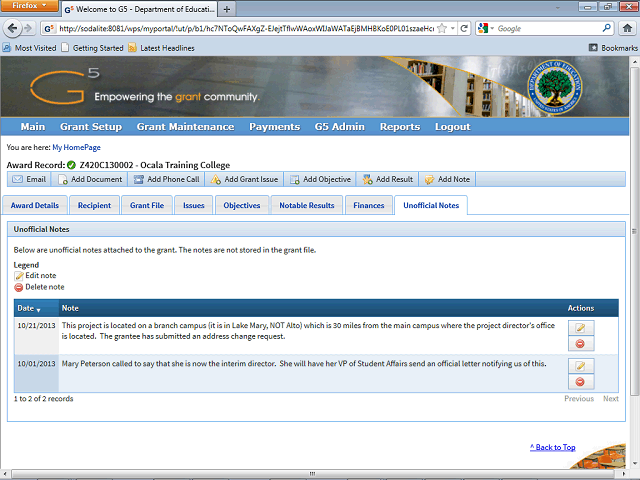 Screen image of this step