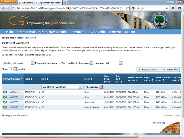 Screen image of this step
