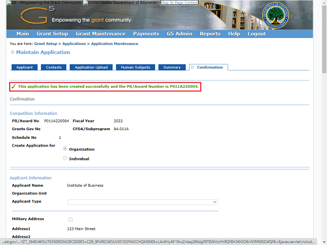 Screen image of this step