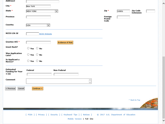 Screen image of this step