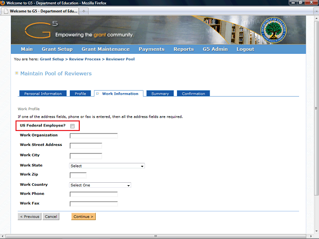 Screen image of this step