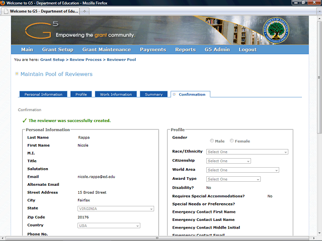 Screen image of this step