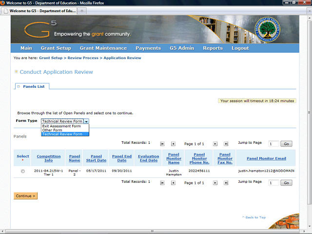 Screen image of this step