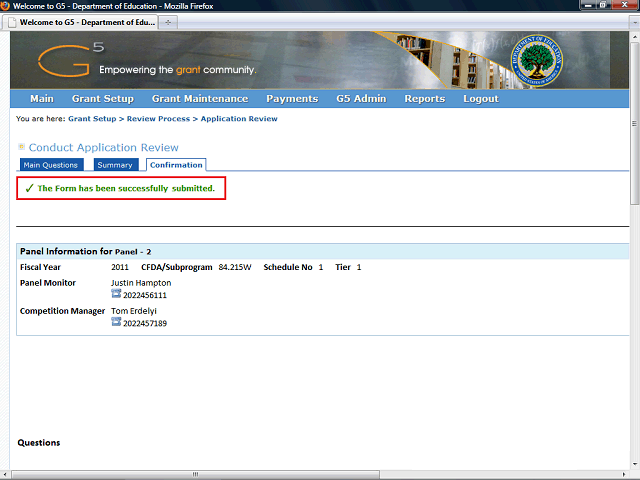 Screen image of this step