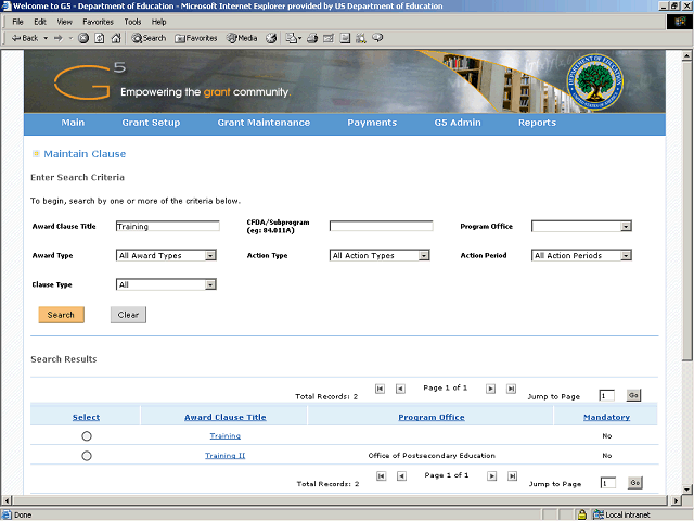 Screen image of this step