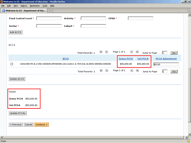 Screen image of this step