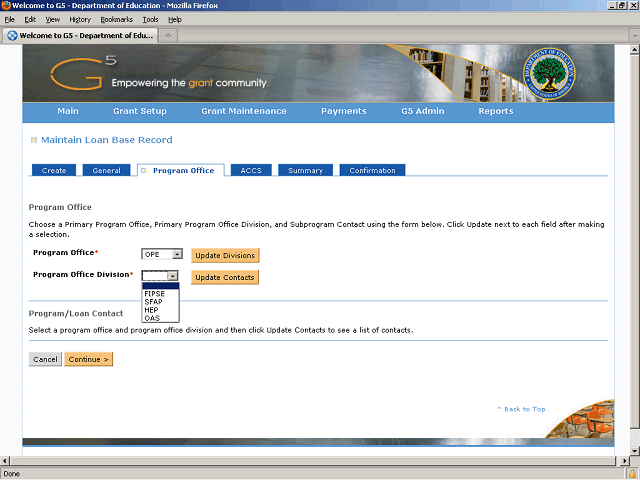 Screen image of this step