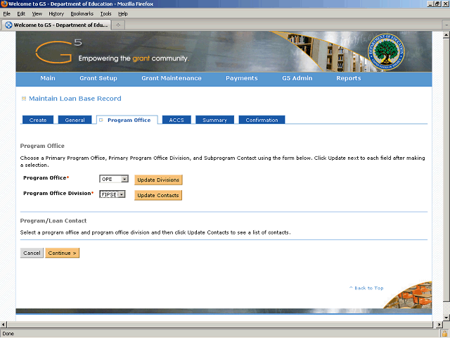 Screen image of this step