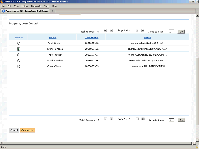 Screen image of this step