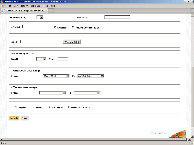 Screen image of this step
