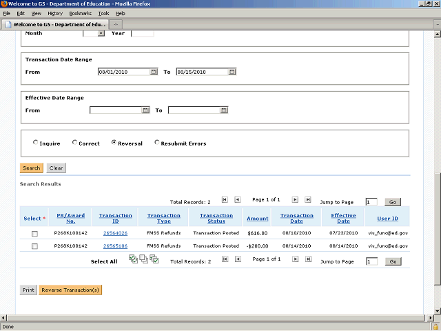 Screen image of this step