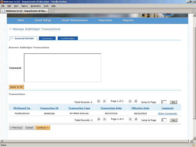Screen image of this step