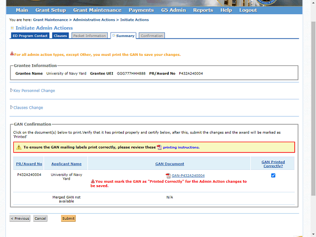 Screen image of this step