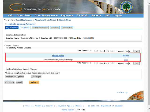 Screen image of this step